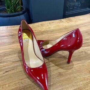 Cole Hann red patent leather stilettos